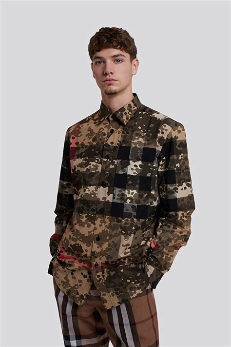 burberry golf clothes|burberry camouflage shirt.